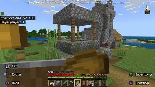 Building a base and exploding my hardcore world Minecraft hardcore Minecraft [upl. by Ahsiet503]