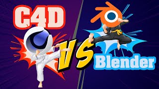 Cinema4D Vs Blender سينما فور دي vs بلندر [upl. by Olegnaed]