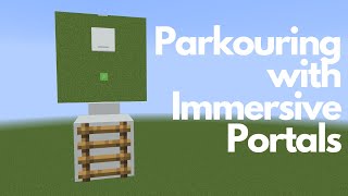 Minecraft NonEuclidean Parkour Immersive Portals [upl. by Rodina]