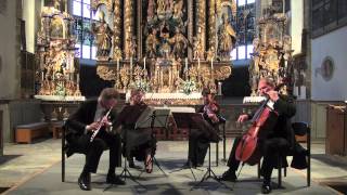 Mozart Quartett Salzburg  Michael Haydn  Flötenquartett [upl. by Ocirred]