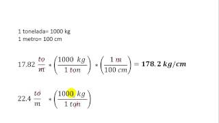 Convertir de ToneladasMetros a Kilogramos Centímetros Tom a Kgcm [upl. by Laverna755]