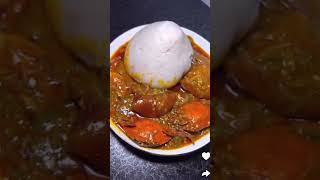 Banku with Okro soup 😋 ghanafufu nigerianfood ghanaiandishes ghanafoodblogger [upl. by Alrzc]