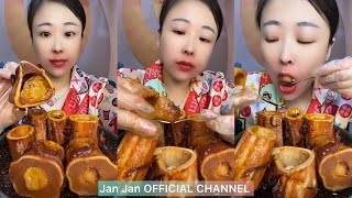 MUKBANG beef bone marrow ASMR  The best of delicious Jan Jan food 392 [upl. by Fadden]