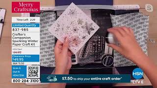 Crafters Companion A Sparkling Winter Paper Kit [upl. by Ahcsap]