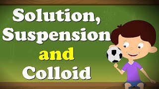 Solution Suspension and Colloid  aumsum kids science education children [upl. by Kissiah]