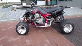 raptor 700 streetfighter monsterpipe duals 2 [upl. by Susejedairam]