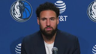 It hurts to be on the other side of a Steph Curry flurry  Klay Thompson reacts to return vs GSW [upl. by Aninaj]