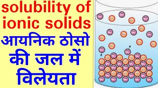 Solubility of ionic compounds solvation energy hydration energyBSC first year inorganic chemistry [upl. by Deva]