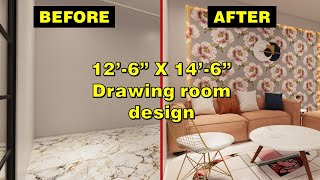 126quot X 146quot Drawing Room Design  Home Decor  Room Decor ideas  Before amp After [upl. by Aihsetal]