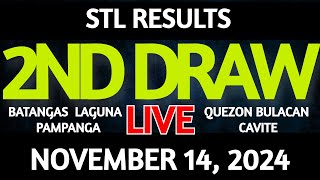 Stl Result Today 2nd draw November 14 2024 STL Batangas Live [upl. by Tanya608]