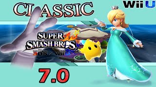 Super Smash Bros U  Classic Difficulty 70 with Rosalina amp Luma [upl. by Atiana840]