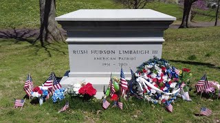 Rush Limbaugh Grave at Bellefontaine Cemetery in St Louis [upl. by Hessler68]