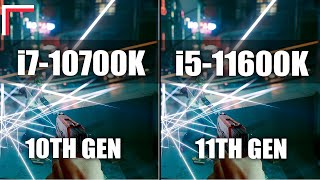 Intel Core i710700K vs Intel Core i511600K — Test in 10 Games 1080p 1440p [upl. by Riamu]