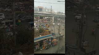 Hyderabad Evening traffic with metro rail [upl. by Stover]