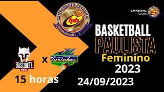 CAMPEONATO PAULISTA DE BASQUETE FEMININO 2023  SESI ARARAQUARA x OURINHOS BASQUETE  24092023 [upl. by Lacym]