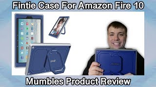 Fintie Case for Amazon Fire HD 10 With Stand and shockpoof cover  Mumbles Product Review [upl. by Yram]