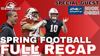 Wisconsin Badgers Spring Football Recap Updated Depth Chart Predictions Basketball Transfers [upl. by Pamela]