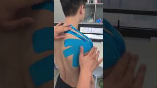 Use kinesiology tape to treat rotator cuff injuries and relieve shoulder muscle pain [upl. by Etireuqram559]