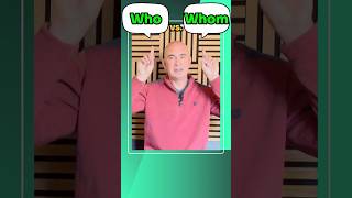 ❓ Who vs Whom Learning English Made Easy learnenglish englishgrammar englishlearning [upl. by Nobel60]