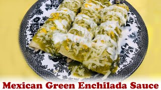 Mexican Green Enchilada Sauce Recipe  Easy amp Delicious Homemade Sauce  StepbyStep Guide [upl. by Constancia]