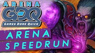 Arena Speedrun Quick Kill Warlock  Rastakhans Rumble  Hearthstone [upl. by Wehrle969]