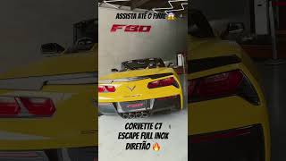 CORVETTE C7 com Escape FULL INOX “DIRETÃO” by FBO 🔥 [upl. by Airotal]