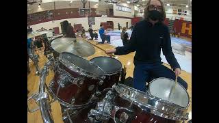 2022 Irondale Winter Drumline Drumset Cam [upl. by Terris]