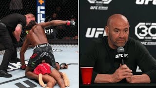 Dana White slams delayed stoppage as Jalin Turner batters Bobby Green unconscious at UFC Austin [upl. by Eidnac]