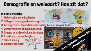 Demografische transitie model amp Welvaart Hoe zit dat  Examentraining HAVO amp VWO  Thema Wereld [upl. by Amador]