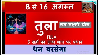 TULA RASHI 08 16 AUGUST SAPTAHIK RASHIFAL TULA RASHI RASHIFAL HOROSCOPE AUGUST 2024 [upl. by Saucy514]