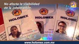 Holograma para credenciales o mica holográfica [upl. by Ilaire]