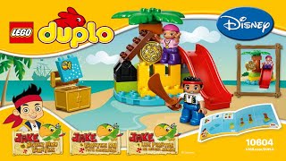 LEGO instructions  DUPLO  Jake  10604  Jake and the Never Land Pirates Treasure Island [upl. by Karlin]