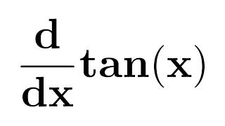 Derivative of tan x [upl. by Eceertal330]