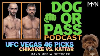 UFC Vegas 46 Picks Bets Predictions  Chikadze vs Kattar Fight Previews amp DraftKings Picks [upl. by Aicilyt]