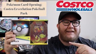 Pokémon Card Opening Costco Eeveelution Tin and Pokéball Pack [upl. by Nylekoorb663]