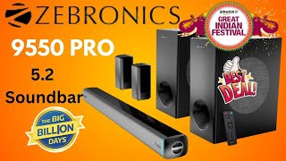 Zebronics Juke Bar 9550 52 Soundbar 2024  Flipkart Big Billion Days  Amazon Great Indian Festival [upl. by Thistle]