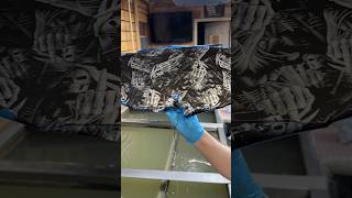 Motorcycle windshield dipped ☠️satisfying customart custom fy pa painting [upl. by Ettelegna]