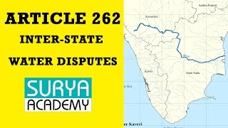 Indian Polity  Article 262  Inter  State Water Disputes [upl. by Kcirderf]