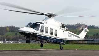 AgustaWestland AW139 StartUp amp TakeOff at Heliport Bern [upl. by Adnamaa]