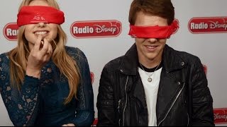 Peyton List and Jacob Bertrand Halloween Candy Challenge  Radio Disney [upl. by Kcirdot]