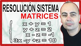 ❇️ RESOLUCIÓN Sistema 4 Ecuaciones Con 3 Incógnitas Con MATRICES ❇️ PAU 2025 [upl. by Aramit]