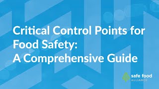 Critical Control Points for Food Safety A Comprehensive Guide [upl. by Denby412]