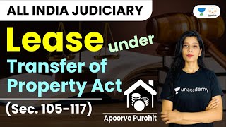 Lease under Transfer of Property Act Sec 105117  Apoorva Purohit  Judiciary Exams [upl. by Illak]