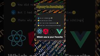 If JQuery had the emotions 😑  JQuery to JavaScript  shorts [upl. by Alisia]
