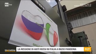 La missione di aiuti russi in Italia ad inizio pandemia  Unomattina  31032022 [upl. by Noryt]