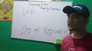 Differential Equations  Integrating Factors Found by Inspection [upl. by Kory225]