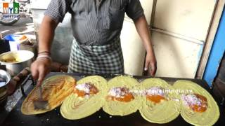 BUTTER MASALA DOSA  FAMOUS MYSORE BREAKFAST RECIPE  INDIAN STREET FOODS 2016  4K VIDEOS [upl. by Suhpesoj]