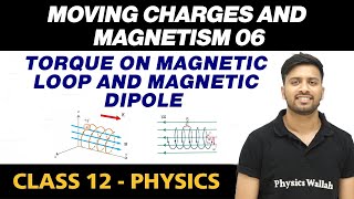 Moving Charges and Magnetism 06  Torque on Magnetic Loop and Magnetic Dipole  Class 12 NCERT [upl. by Lancelot]