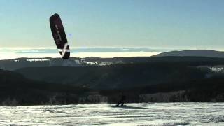 Snowkiting Bozi dar Winter 2010  2011 [upl. by Zebadiah]