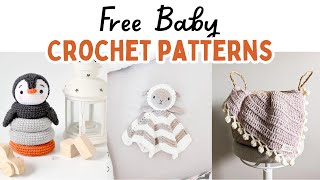 25 FREE Adorable Baby Crochet Patterns That Make Perfect Gifts babyshower crochetbaby diygift [upl. by Kirred869]